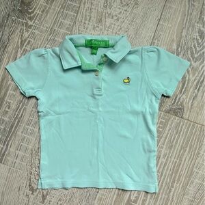Masters Kids Girls Short Sleeve Blue Color
block Polo Shirt size 4T